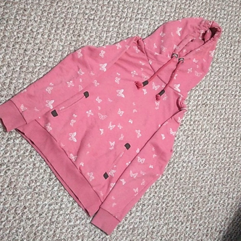 Pink butterfly hoodie
